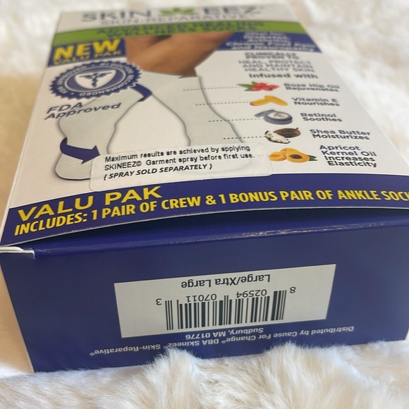 New Skin EEZ Advanced Healing Wellness Socks to help with Diabetes & Foot Pain - Picture 8 of 8